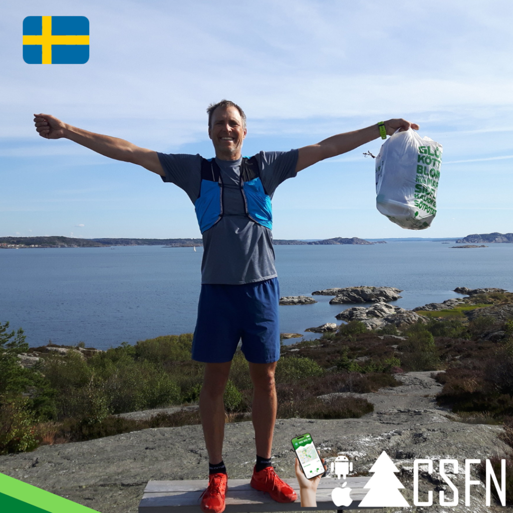 Erik Alström Plogging in Nature