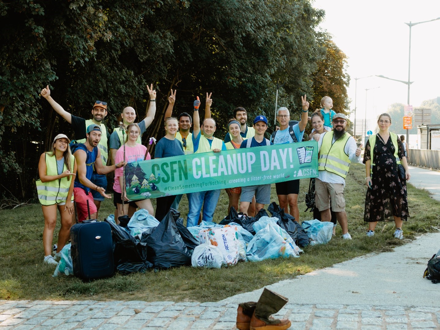 Clean-up challenge Silicon Luxembourg May 2024 - Pfaffenthal– Kirchberg